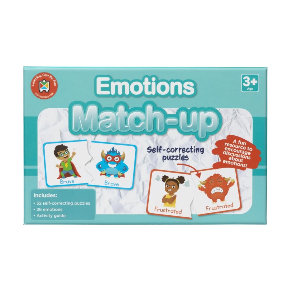 Learning Can BE Fun 3y+ Emotions Match-Up 52 Educational Puzzles for Kids