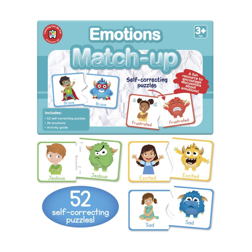Learning Can BE Fun 3y+ Emotions Match-Up 52 Educational Puzzles for Kids — image 4