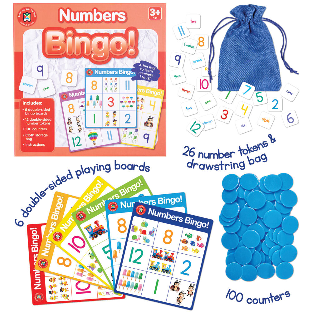 Learning Can BE Fun 3y+ Numbers Bingo Educational Childrens Toy — image 3
