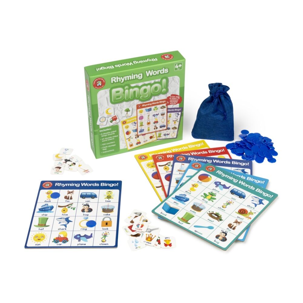 Learning Can BE Fun 4y+ Rhyming Words Bingo Kids Literacy Game Colourful — image 2
