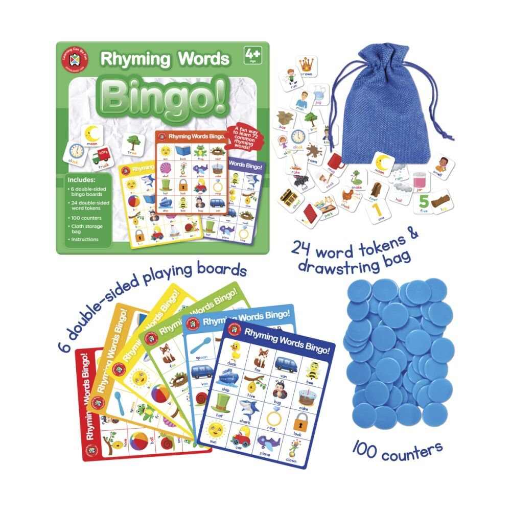 Learning Can BE Fun 5y+ Phonics Bingo Kids Educational Games Set Colourful — image 4