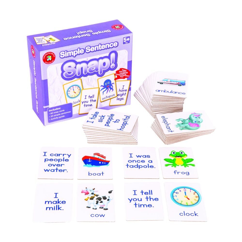 Learning Can BE Fun 5y+ Simple Sentence Snap! 80 Cards Reading/Learning Game — image 7