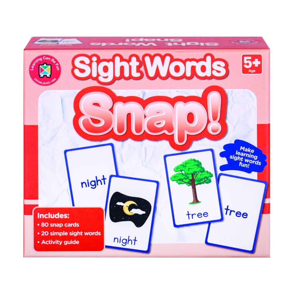 Learning Can BE Fun 5y+ Sight Word Snap! 80 Cards Kids Reading/Learning Game — image 2
