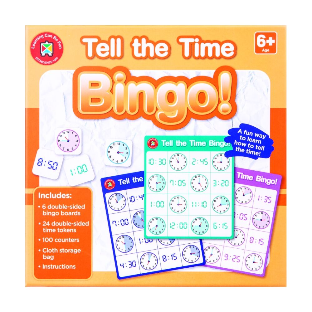 Learning Can BE Fun 6y+ Time/Mathrmatics/Reading Bingo Set Educational Games — image 2