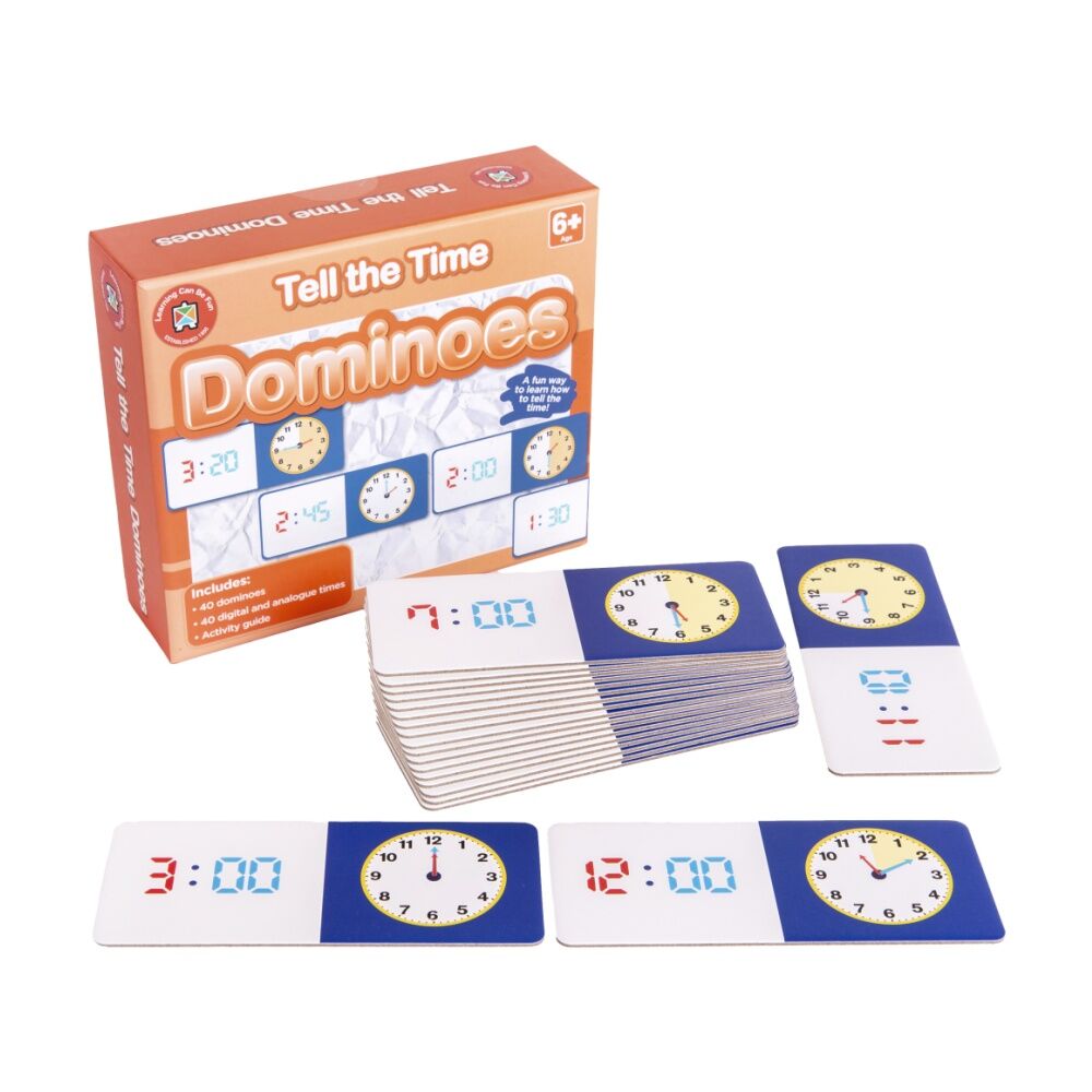 Learning Can BE Fun 40pc Learning Can Be Fun Tell the Time Dominoes Kids Education Game 6y+ (3 Pack) — image 3