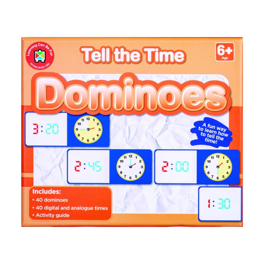 Learning Can BE Fun 40pc Learning Can Be Fun Tell the Time Dominoes Kids Education Game 6y+ (3 Pack) — image 2