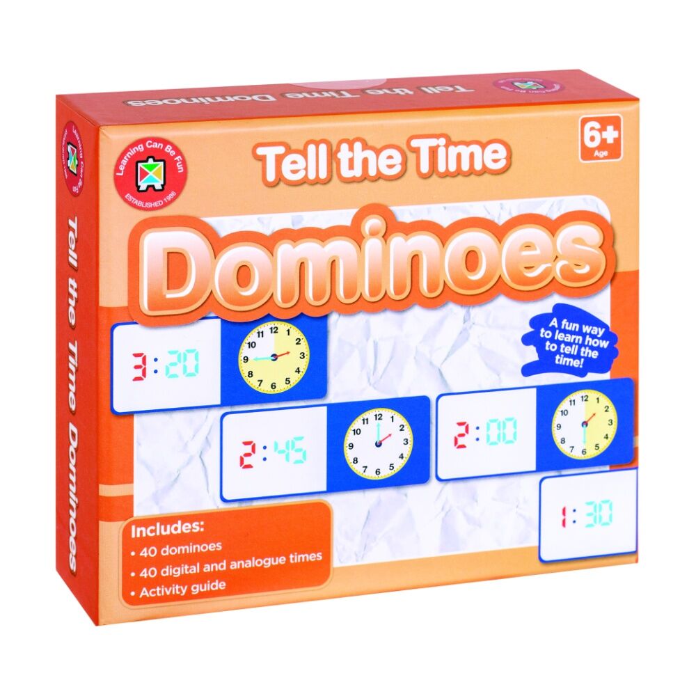 Learning Can BE Fun 40pc Learning Can Be Fun Tell the Time Dominoes Kids Education Game 6y+ (3 Pack) — image 4