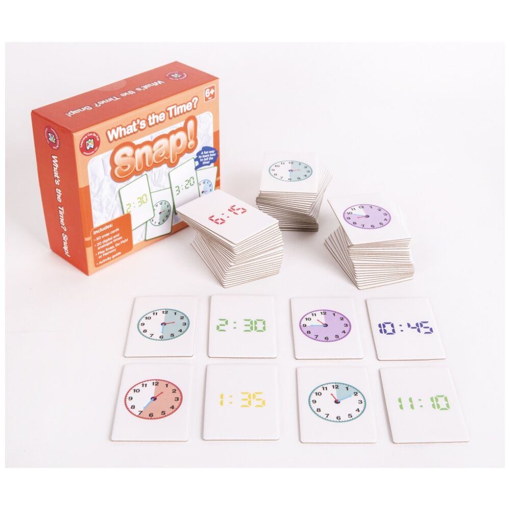 Learning Can BE Fun 6y+ What's The Time Snap! 80 Cards Digital/Analogue Game — image 2