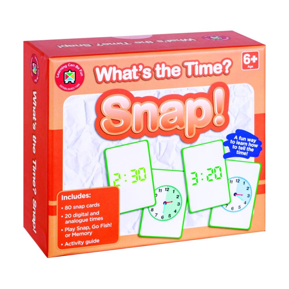 Learning Can BE Fun 6y+ What's The Time Snap! 80 Cards Digital/Analogue Game — image 5