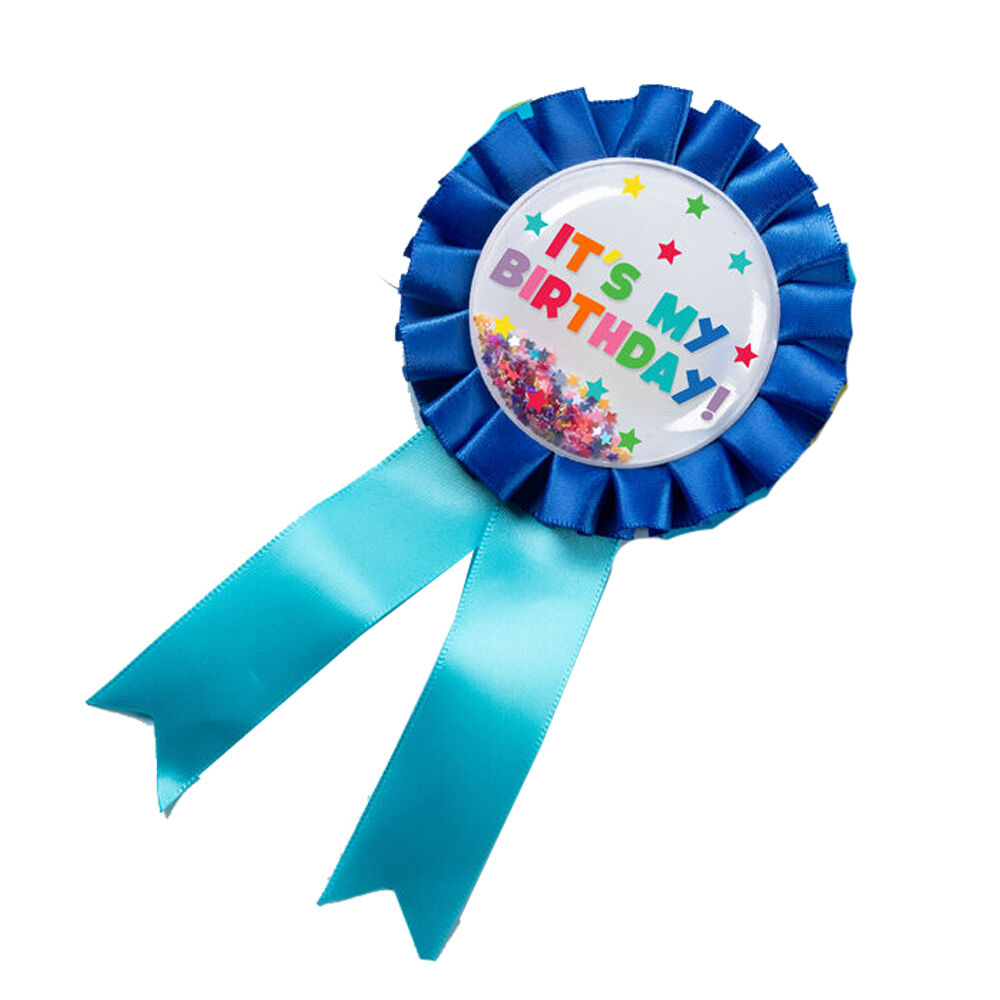 Learning Can BE Fun 8x16cm Giggle & Grow Birthday Badge — Blue