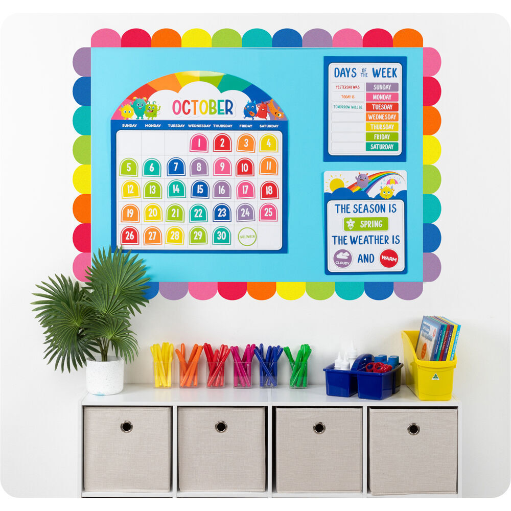 Learning Can BE Fun 93pc Learning Can Be Fun Calendar Bulletin Board Set Giggle & Grow (2 Pack) — image 4