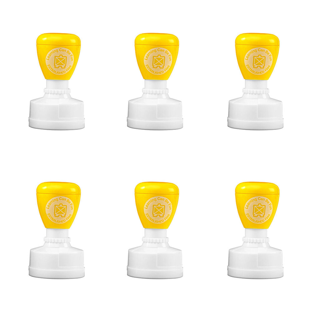 Learning Can BE Fun Bee-utiful Work Self-Inking Merit Stamp Yellow (6 Pack)