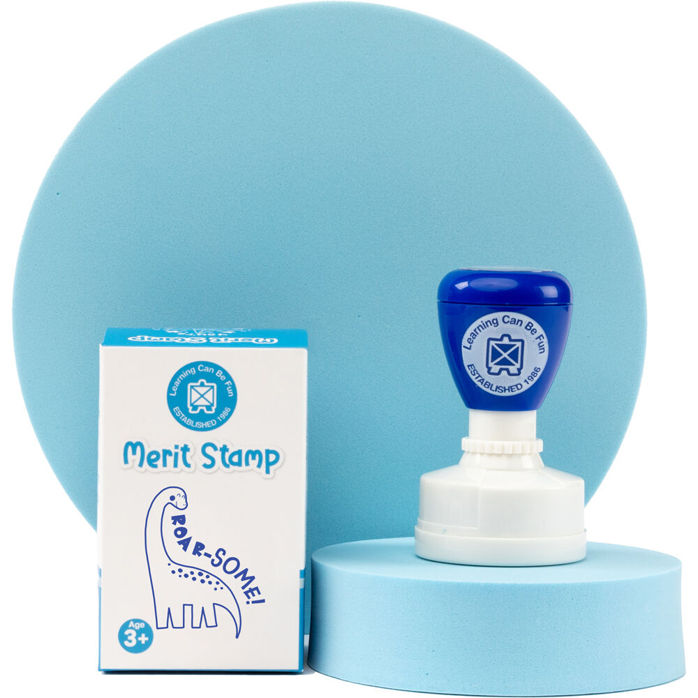 Learning Can BE Fun Blue Roar-Some Teacher Self-Inking Merit Stamp — image 2