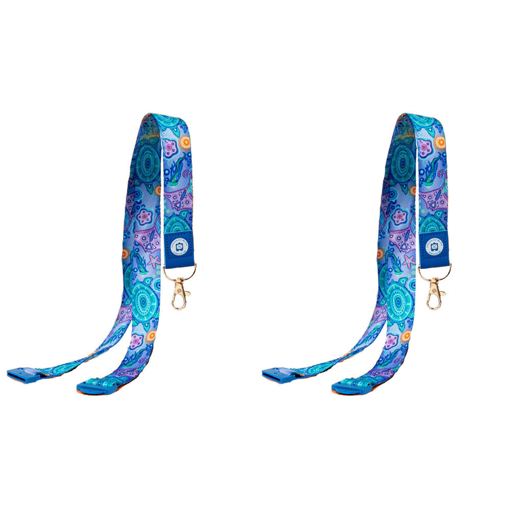 Learning Can BE Fun Ocean Country Teacher ID/Keys Lanyard 42cm (2 Pack)