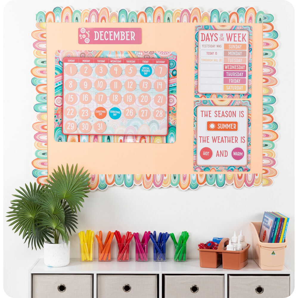 Learning Can BE Fun 93pc Learning Can Be Fun Calendar Bulletin Board Set Sacred Country (2 Pack) — image 4