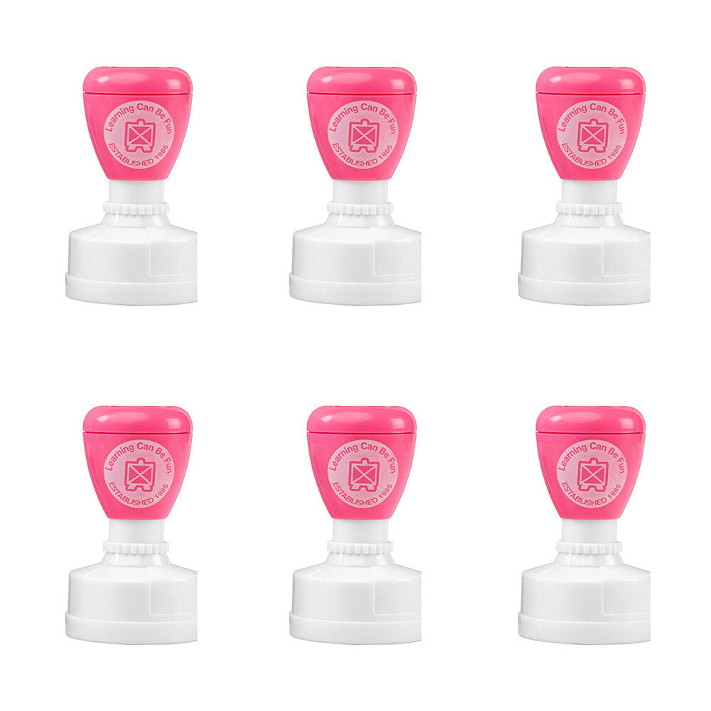 Learning Can BE Fun Sacred Country Sandhill Self-Inking Merit Stamp Pink (6 Pack)