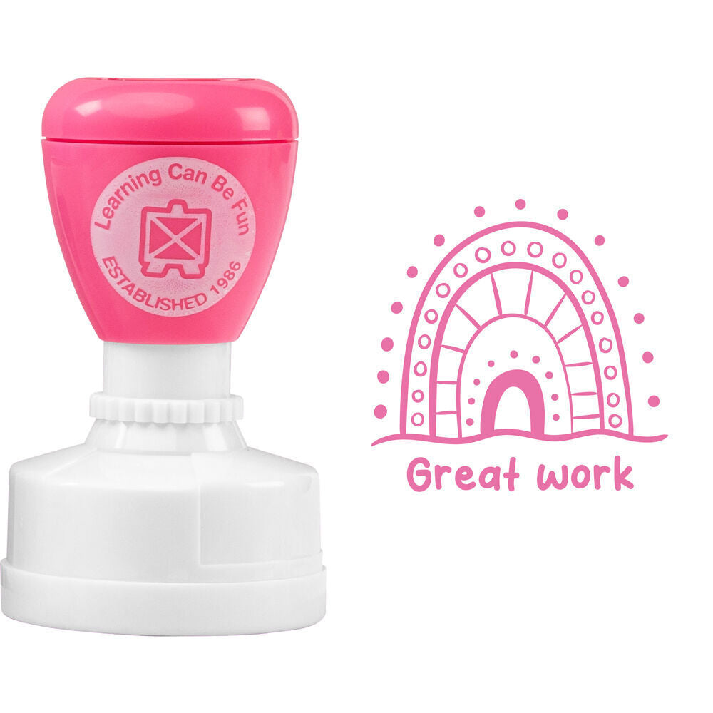 Learning Can BE Fun Sacred Country Sandhill Self-Inking Merit Stamp Pink (6 Pack) — image 4