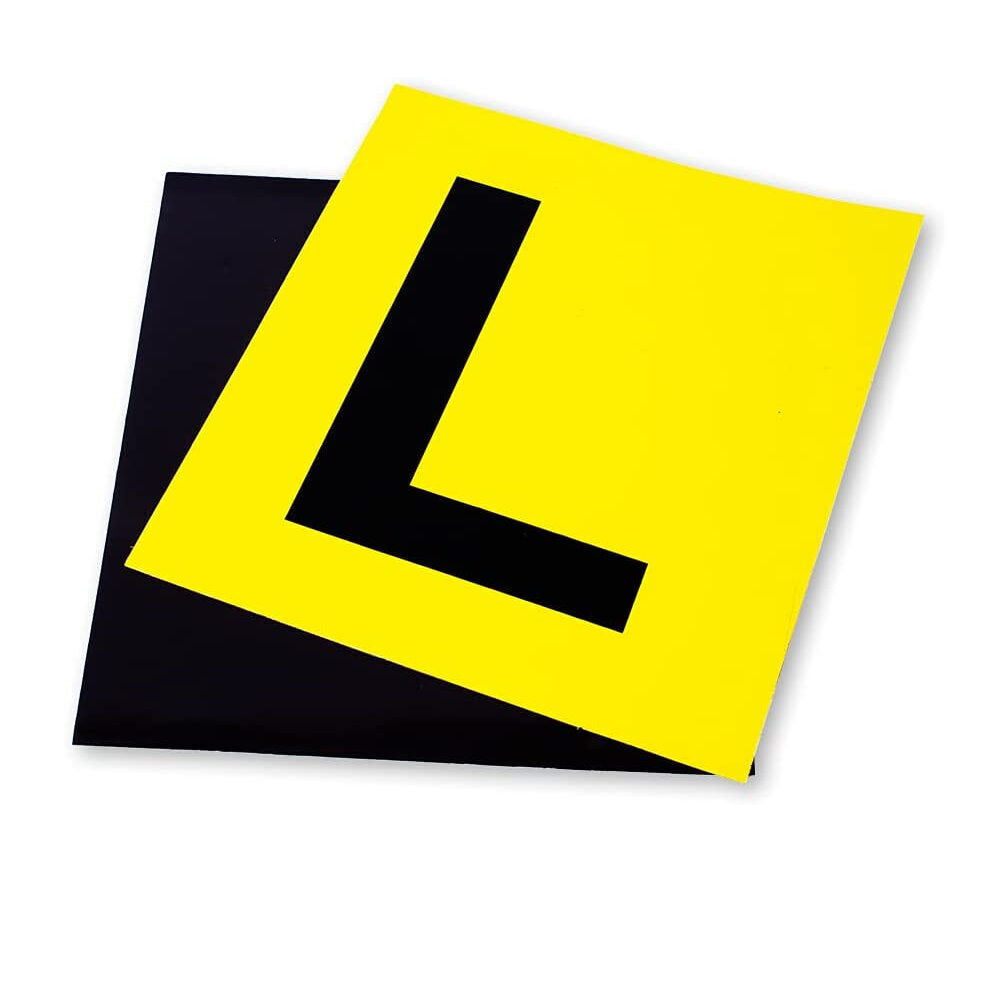 Unbranded Magnetic Car License Plate Letter L Accessory Weather-Resist Yellow (2 Pieces) — image 2