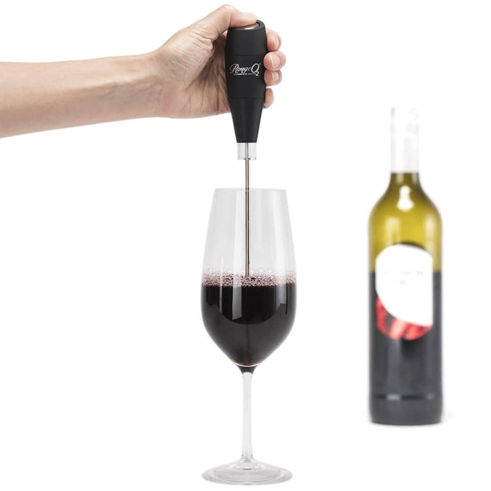 Cellardine Automatic Rouge 02 Electronic 29cm Wine Aerator/Breather Barware BLK — image 3