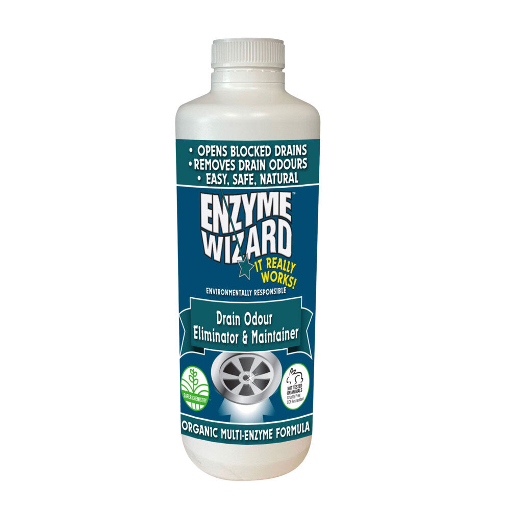 Enzyme Wizard Enzyme Wizard Drain Odour Eliminator/Unblock Drains Kitchen/Bathroom Cleaner — 1l
