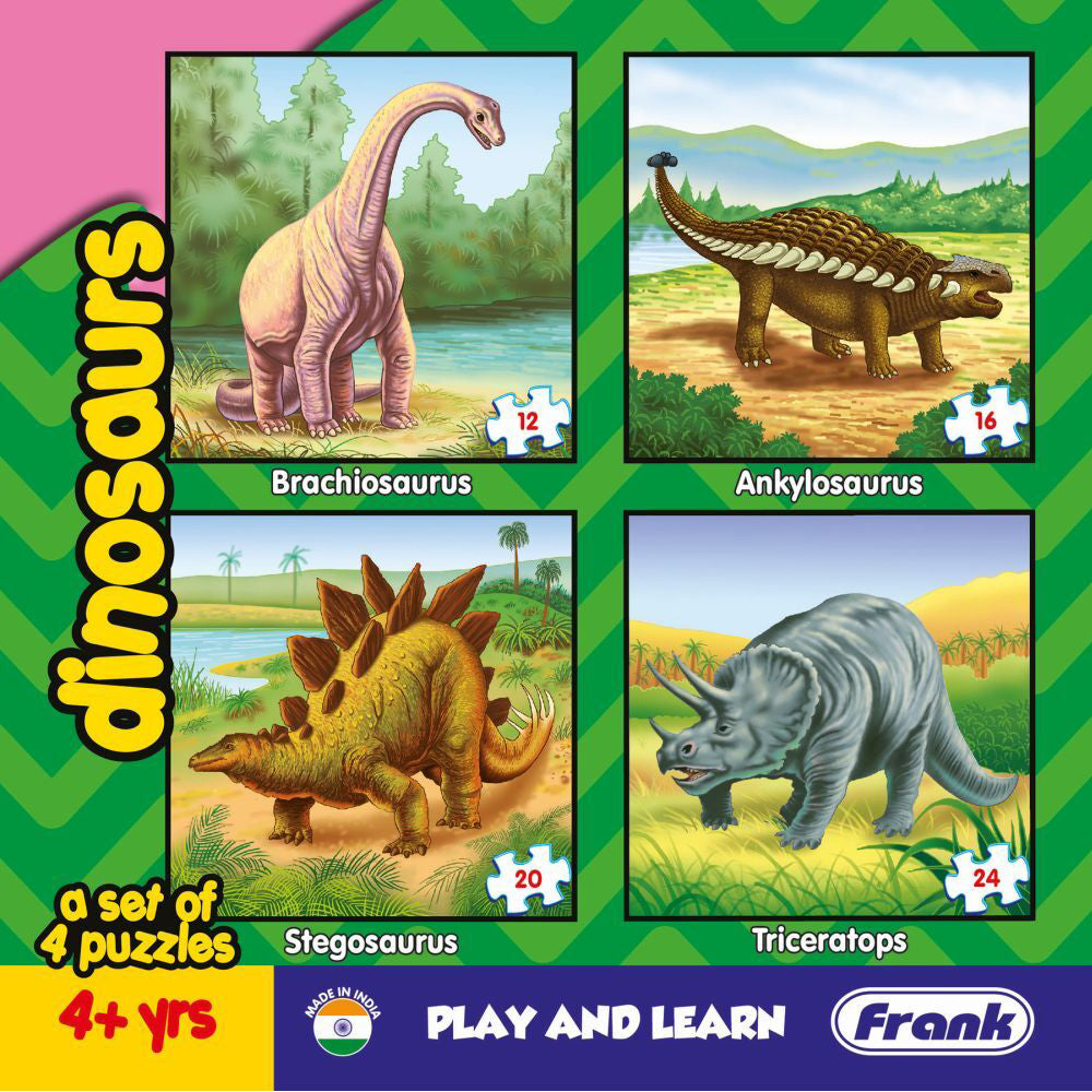 Frank Educational Play & Learn Dinosaurs Kids Jigsaw Puzzles Game 17.5cm 4+