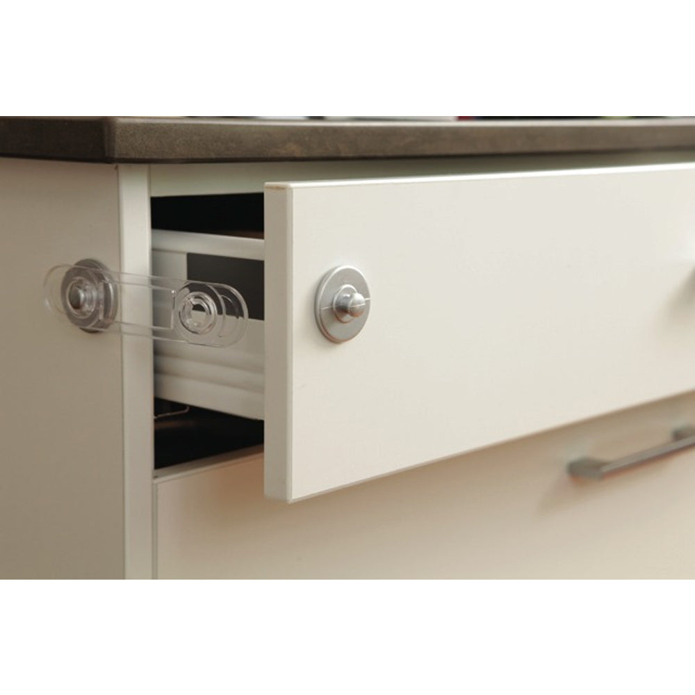 Dreambaby Mini Multi-Purpose Cabinet Latches Baby Safety Lock Silver 12cm (2 Pieces) — image 5