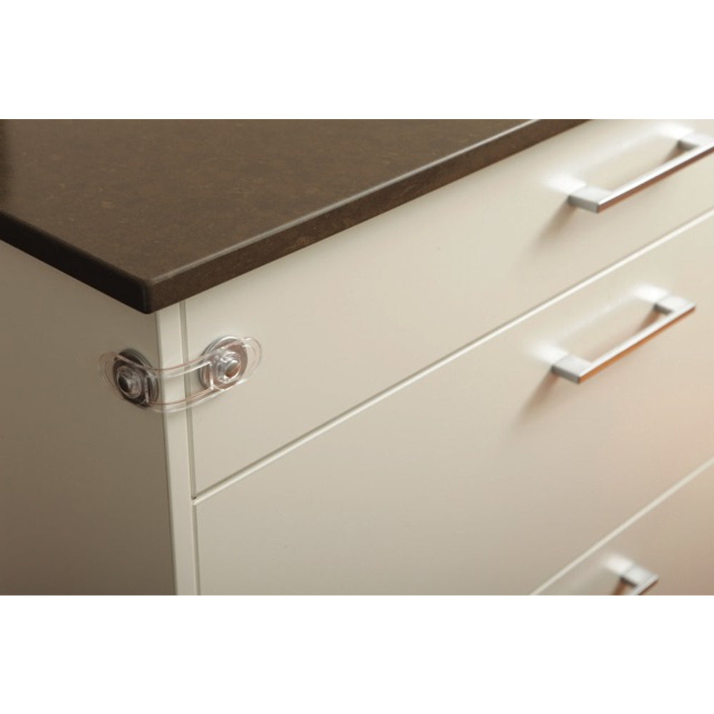 Dreambaby Mini Multi-Purpose Cabinet Latches Baby Safety Lock Silver 12cm (2 Pieces) — image 3