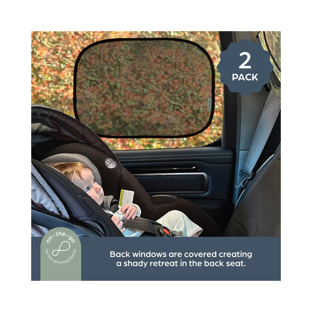Dreambaby 2pc Dreambaby Insta-Cling Car Shades Kids Sun/Heat Protection 18x18cm Black (2 Pack) — image 3