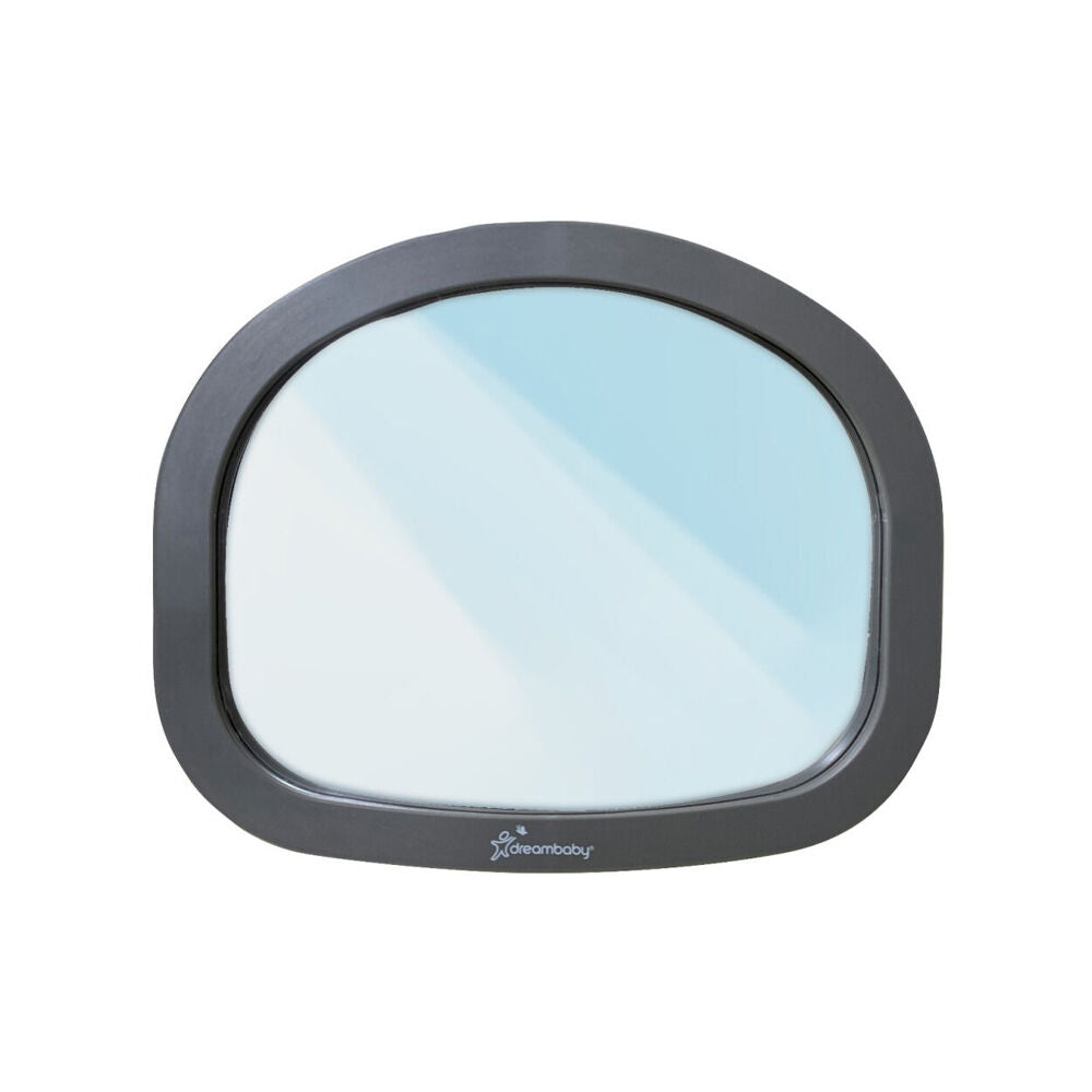Dreambaby Ezy-Fit Large Arched Rear Mirror Kids Safety View 29x24cm Grey
