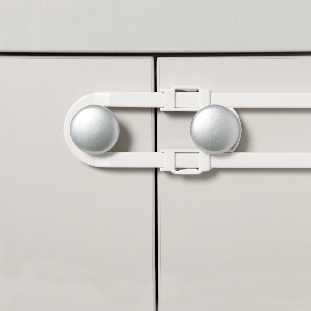 Dreambaby Baby Safety Cabinet Glide Lock Extra Long White (3 Pack) — image 4