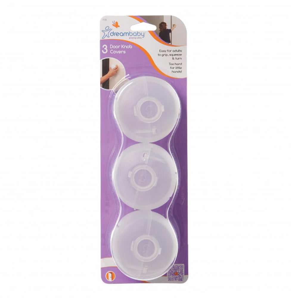 Dreambaby Toddler/Child Protection/ Safety Latch/Lock Covers f/ Door Knobs (3 Pieces)