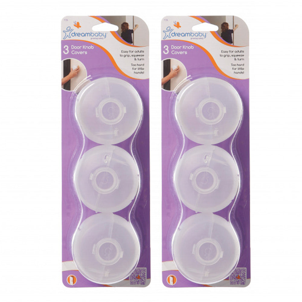 Dreambaby Toddler/Child Protection/ Safety Latch/Lock Covers f/ Door Knobs (6 Pack)