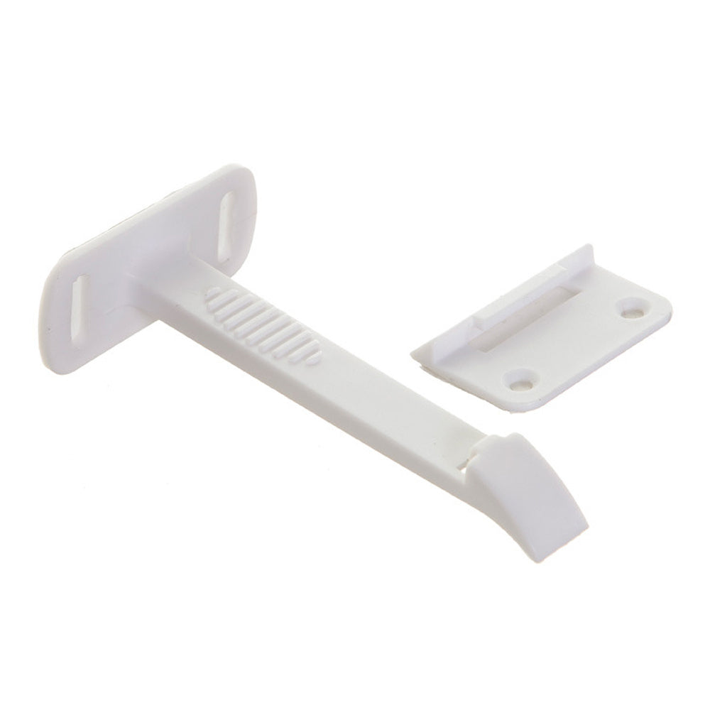Dreambaby Adhesive Cabinet/Drawer Baby Safety Latches Lock Long Self-Locking (4 Pieces) — image 2