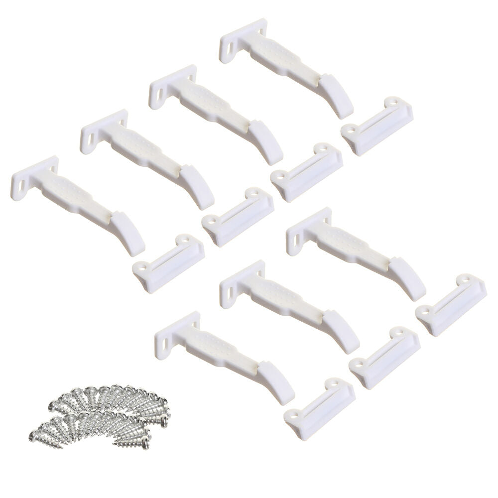 Dreambaby Baby/Kids Self Locking Safety Secure Catches White (7 Pieces) — image 2