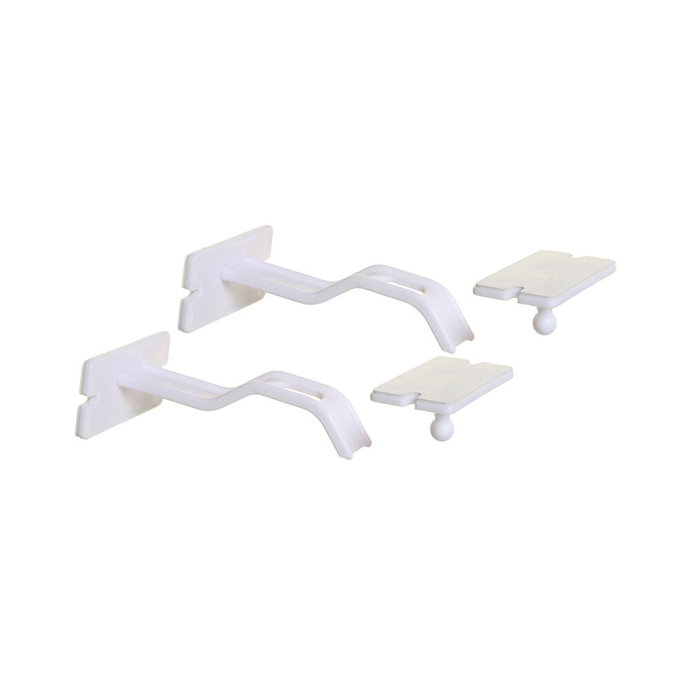 Dreambaby 10cm Dual-Action Adhesive Double Lock For Drawers/Cupboards White (2 Pieces) — image 4