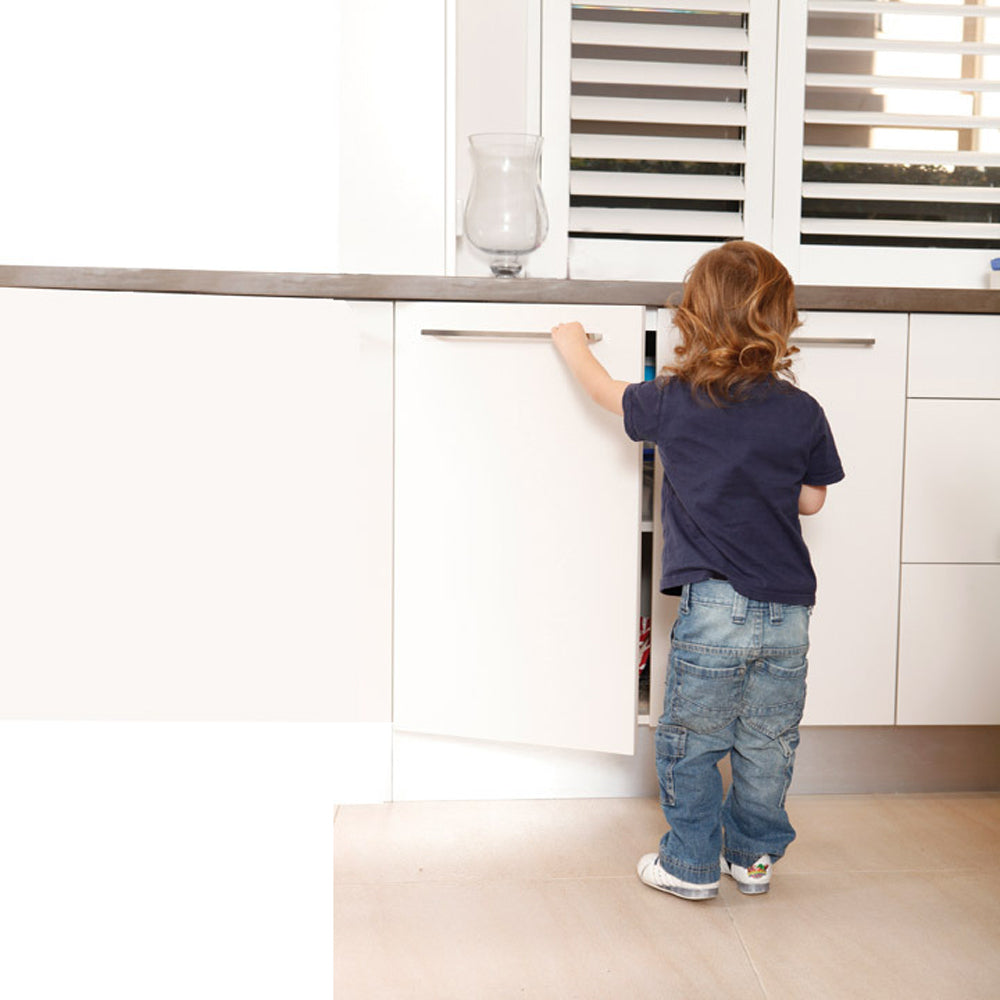 Dreambaby Self-Locking Cabinet/Drawer Baby/Children Safety Catches White (24 Pieces) — image 4