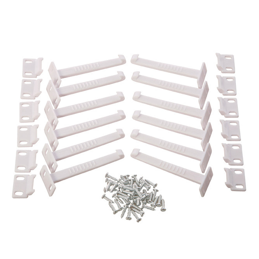 Dreambaby Self-Locking Cabinet/Drawer Baby/Children Safety Catches White (12 Pieces)