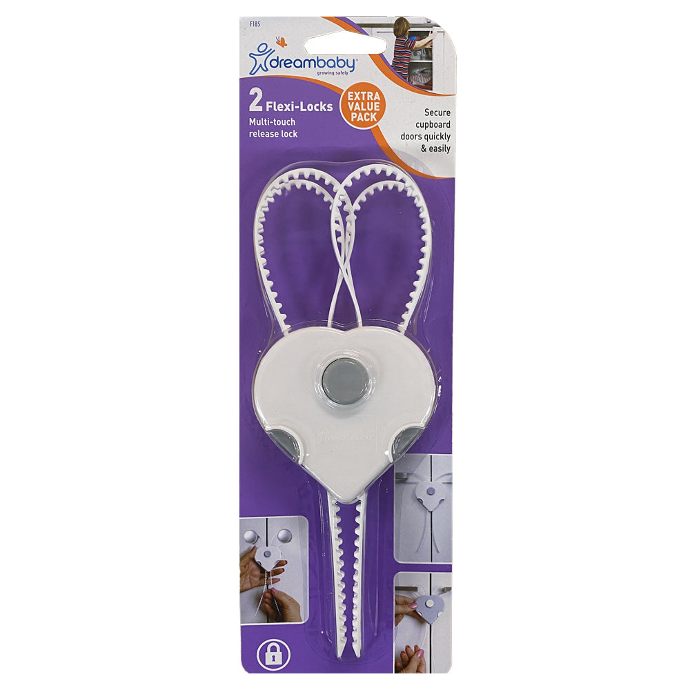 Dreambaby 20cm Safety Flexi-Locks D-Shaped Cabinet/Cupboard Handles Assorted (4 Pack) — image 3