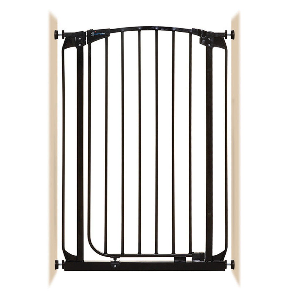 Dreambaby 1m Chelsea Xtra-Tall Auto Close Security Baby/Kids Safety Gate/Door BK
