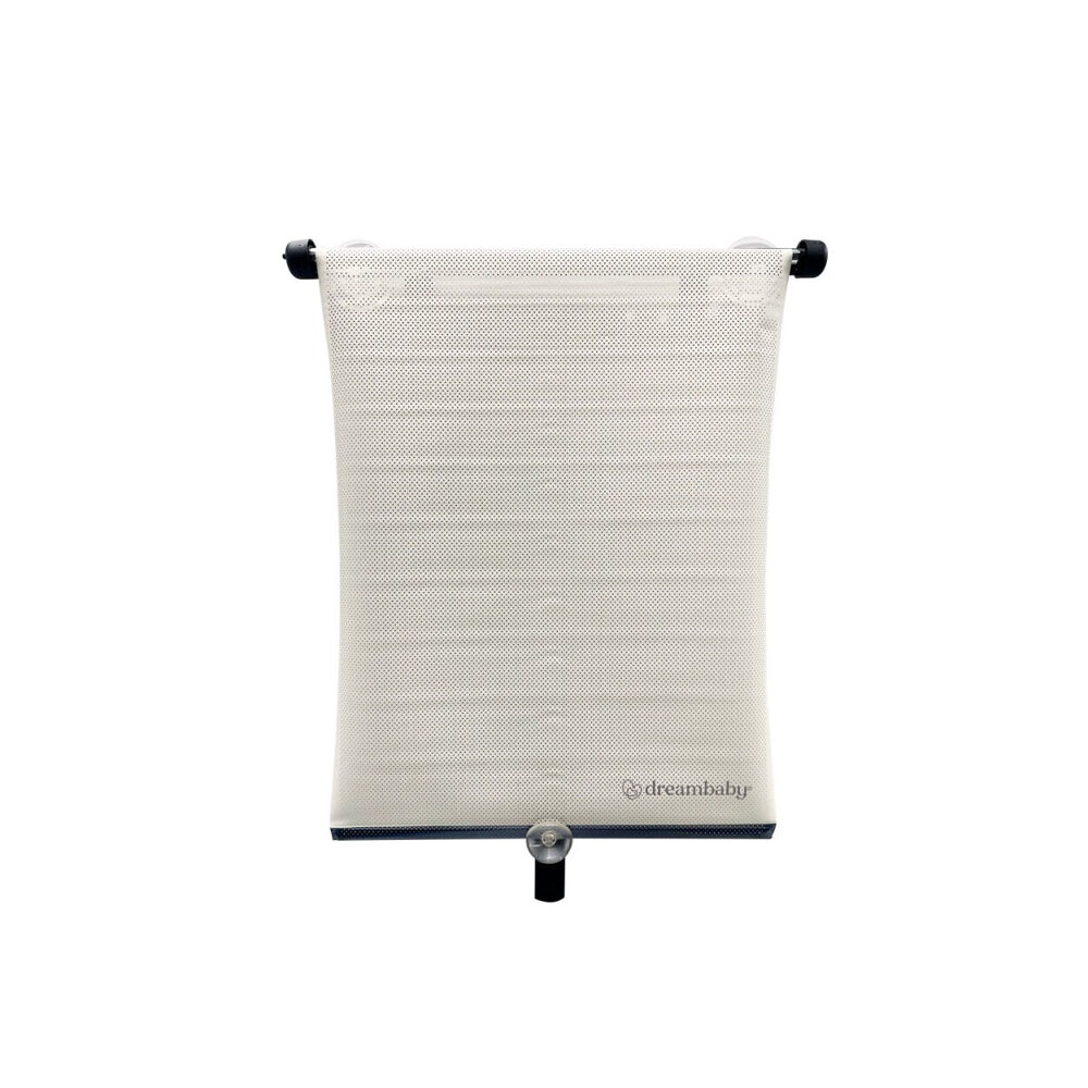 Dreambaby Adjustable Car Window Shade Rollup Kids/Child Sun Protection White — image 5