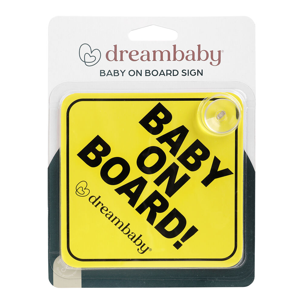 Dreambaby Baby On Board Car Sign Alert Kids/Children Safety Protection Yellow — image 3