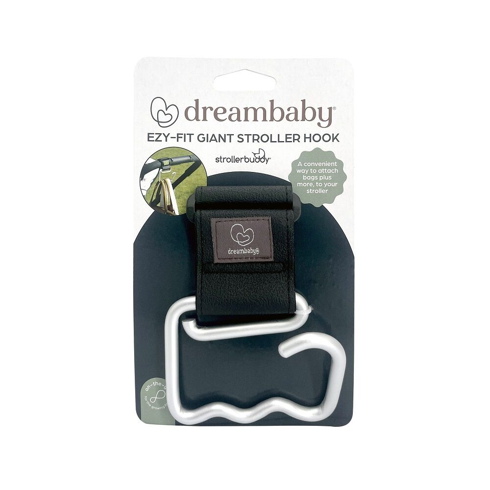 Dreambaby Ezy-Fit Giant Hook For Stroller/Pram - Silver (2 Pack) — image 2