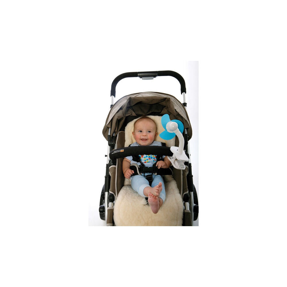 Dreambaby Stroller Foam Travel Cooling Pushchair/Pram Fan Clip-On Portable Blue — image 3