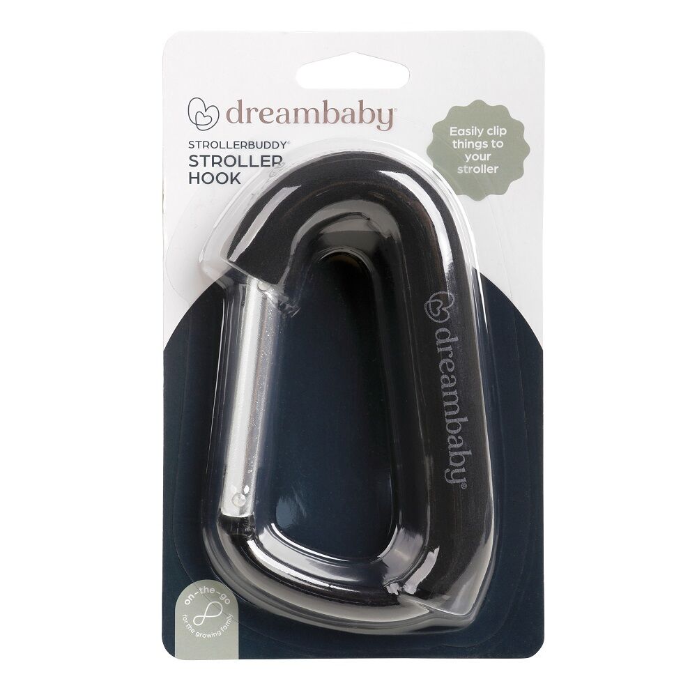 Dreambaby Carry Clip Hook Carabiner For Stroller/Pram Shopping Trolley Black (2 Pack) — image 7