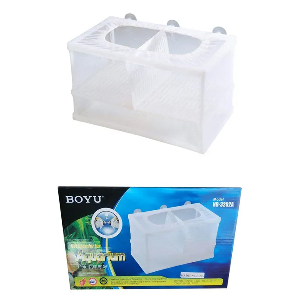 Boyu Aquarium/Fish Tank Net Style Fish Breeder Segmentation Double 15x25x15cm — image 2