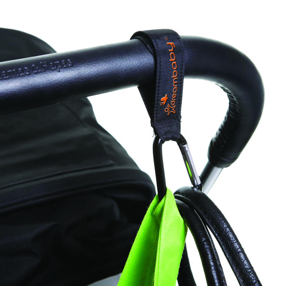 Dreambaby Stollerbuddy Buddy Bag Carrier/Carabiner For Stroller/Pram Black (2 Pack) — image 4