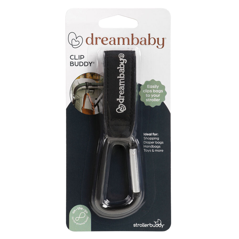 Dreambaby Stollerbuddy Buddy Bag Carrier/Carabiner For Stroller/Pram Black (2 Pack) — image 2