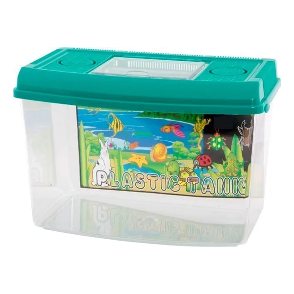 Unbranded Plastic Fish/Bug/Insect Aquarium Container Large 30cm 9.5L w/Lid Assorted — image 2