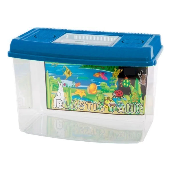 Unbranded Plastic Fish/Bug Aquarium Tank Insect Box Container 36cm 12L w/Lid Assorted XL