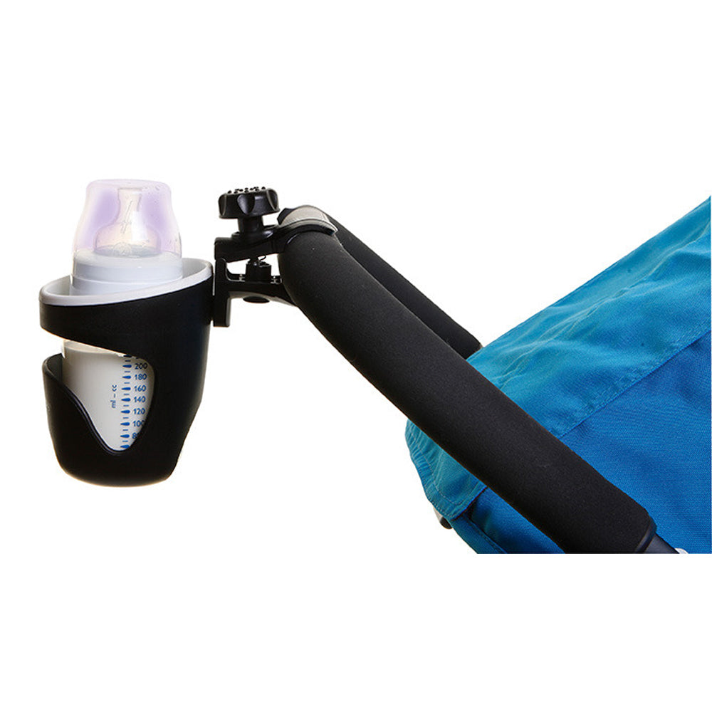 Dreambaby Bottle/Sippy Cup Holder w/ Clamp For Stroller/Pram Black/White (2 Pack) — image 5